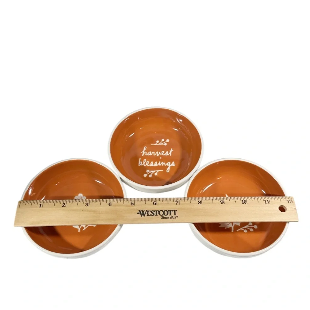 NEW Rae Dunn HARVEST BLESSINGS TASTING BOWLS Set/3 🍂🍂